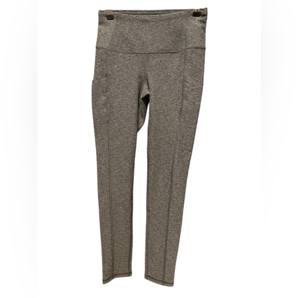 The North Face Gray Athletic Full Length Leggings FlashDry Medium Regular - Picture 1 of 5